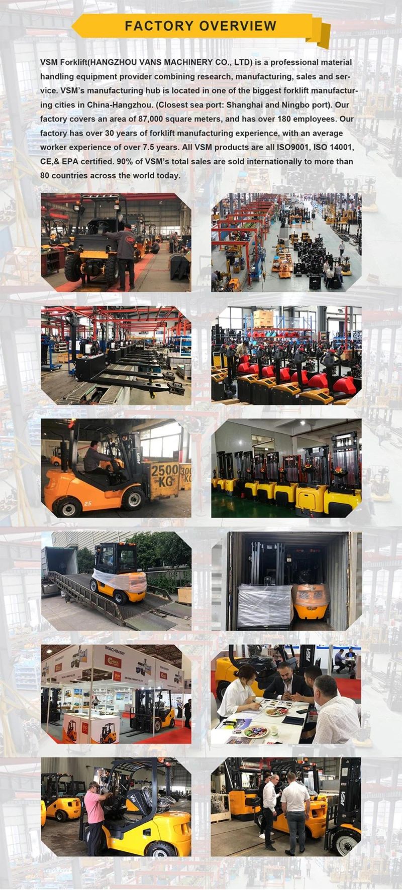 Vsm 2.5t 3.5t 2WD, 4WD Rough Terrain Forklift, Allraod Diesel Forklift