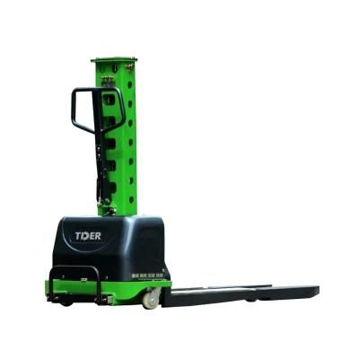 12V/45ah Not Adjustable Tder 0.5 Ton Stacker Portable Forklift Stes05