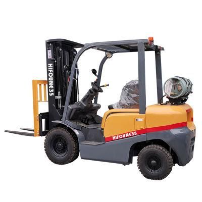 Hifoune Factory 3 Stage 4.5m/6m Mast 3.5 Ton Gasoline Forklift