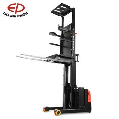 Medium Level Electric Order Picker Stacker with High Lifting