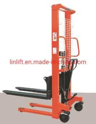 1000kgs Liftinght Height: 1.6meters Manual Hydraulic Hand Stacker