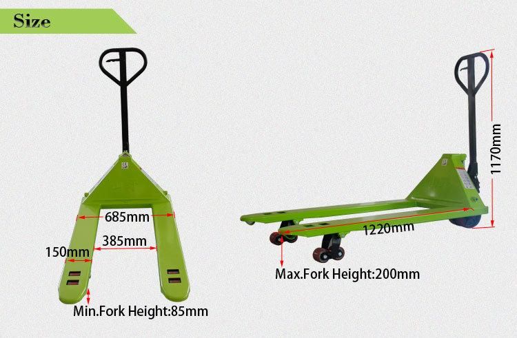Hydraulic Jack Manual 2/2.5/3 Ton Hand Pallet Truck