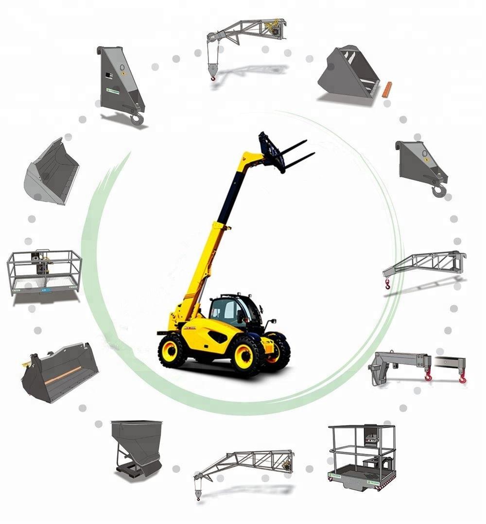 6m/7m/9m/12m Side Telescopic Boom Forklift Telehandler for Sale