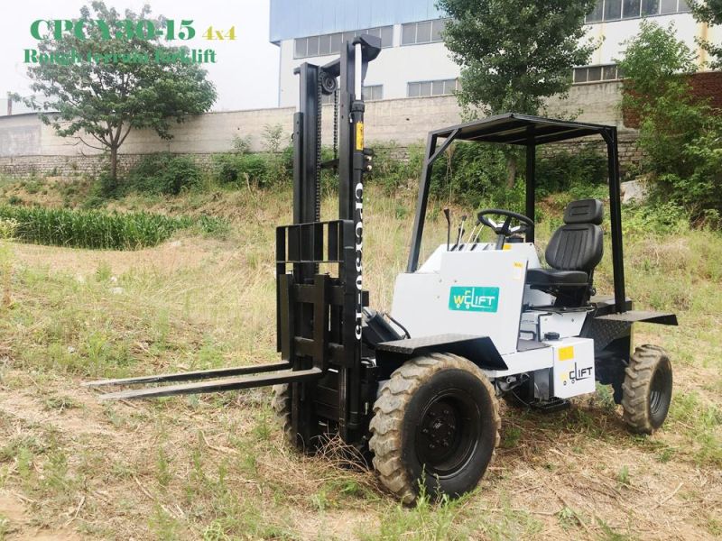 1.5 Tons Small Rough Terrain Forklift with Good Price