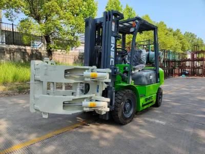 Gabelstapler 2.5 T Gas Propane Dual Fuel Forklift Grua Horquilla with Paper Roll Clamp