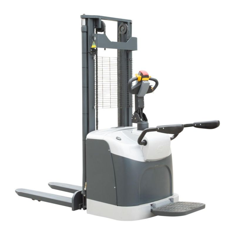 Lifting Height 4500mm Battery Operated Hydraulic Electric Pallet Stacker for Warehouse with CE