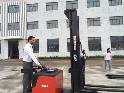 Gp Brand High Quality 1.5t Full Electric Stacker with Counter Weight (AC power) Made in China