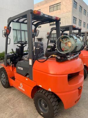 Gasoline LPG Forklift 2.5ton Duel Fuel Powered Forklift