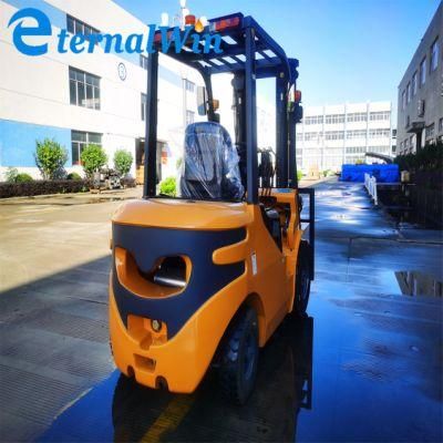 3 Ton Automatic Transmission Diesel Forklift off-Road Forklift and Loading Rough Terrain Diesel Forklift Trucks Telescopic Forklift