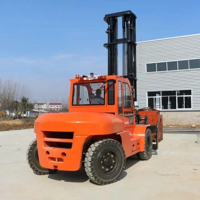 10ton Diesel Powered Forklift Truck Forklift with Good Performance and Low Forklift Price