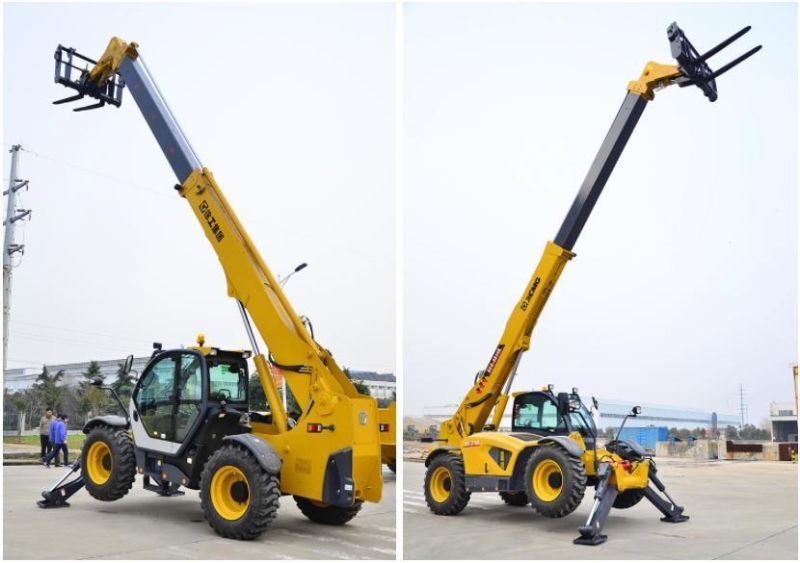 XCMG Manufacturer Xc6-3514K China Mini Small 3.5 Ton 14m Telescopic Forklift Telehandler with Attachment for Sale