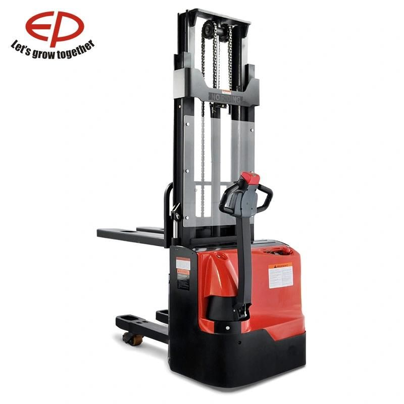 1.2t Long-Tiller Design Doubles Working Efficiency Electric Stacker