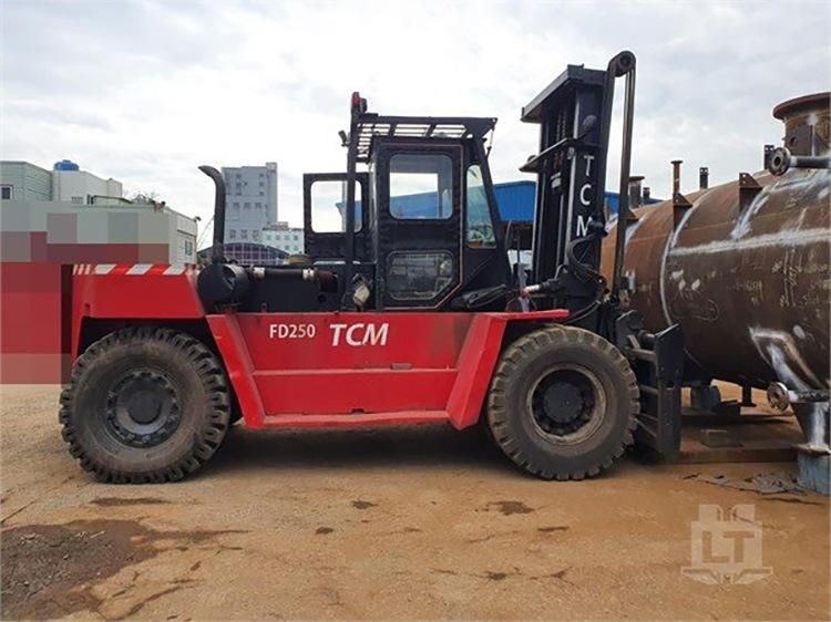 Japanese Used Tcm16 Ton Forklift Good Performance Japanese Isuzu Engine Diesel Second Hand Forklift on Sale