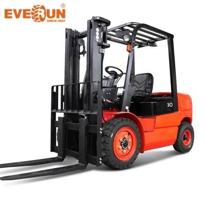 High Quality EVERUN EREF30LI 3ton Mini Small Battery Powered Electric Forklift with CE Certificates