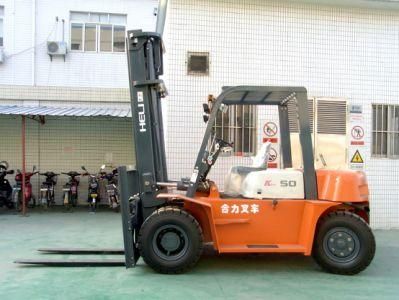 Heli 5ton Diesel Forklift Cpcd50 with Load Center 600mm