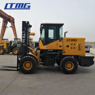 New Ltmg China Diesel Cabin Price Rough Terrain Forklift with Good Service