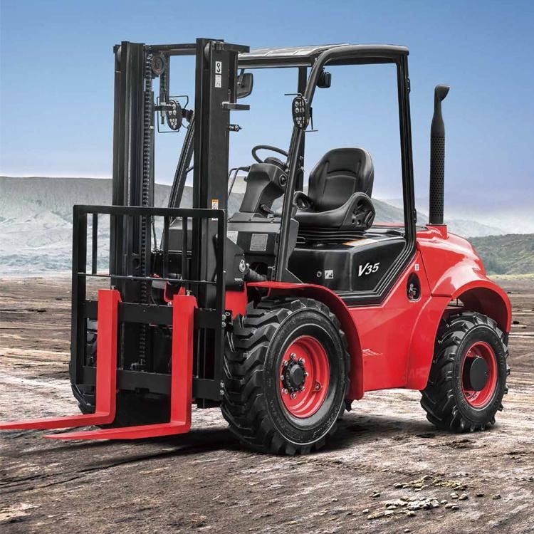 Four Wheel Drive Rough Terrain 2.5ton 3ton 3.5ton, 4WD Rough Terrain Forklift, Diesel Forklift