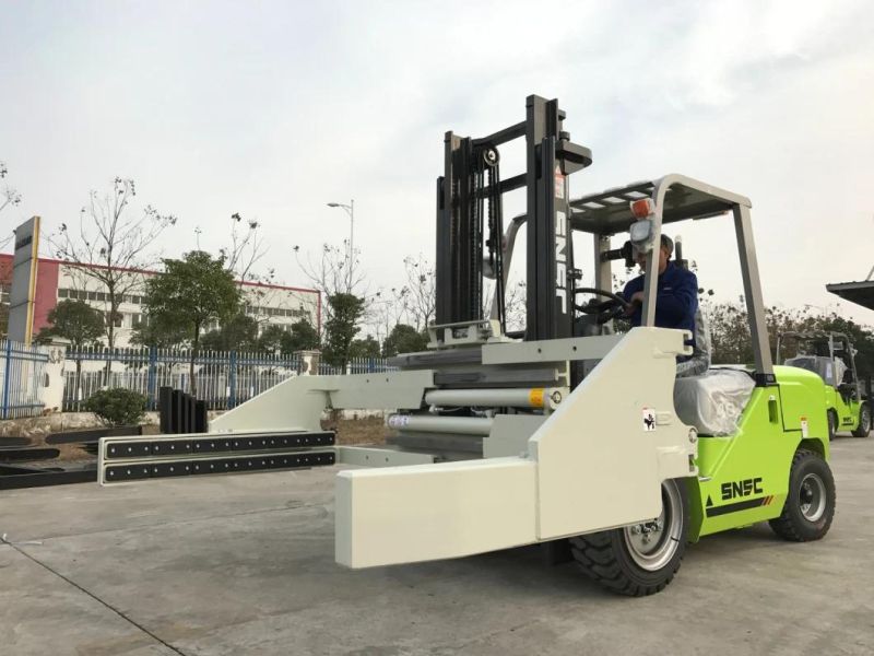Snsc Montacargas Diesel Gas GLP 3t 4t Grua Horquilla Forklift Rotating Roll Clamp