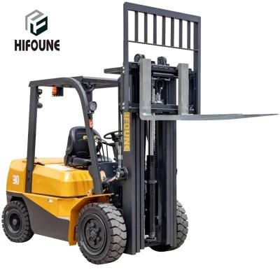 a Series Factory Price 3 Ton Diesel Forklift with Optional Attachment