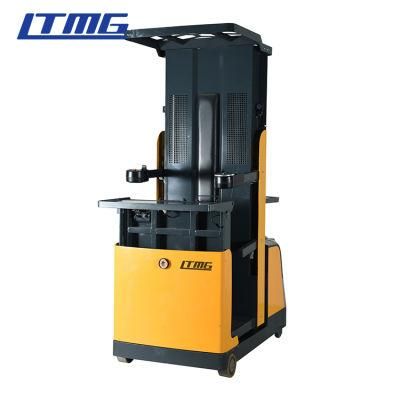 China Battery AC Motor Ltmg Price Electric Lift Warehouse Order Picker Machine