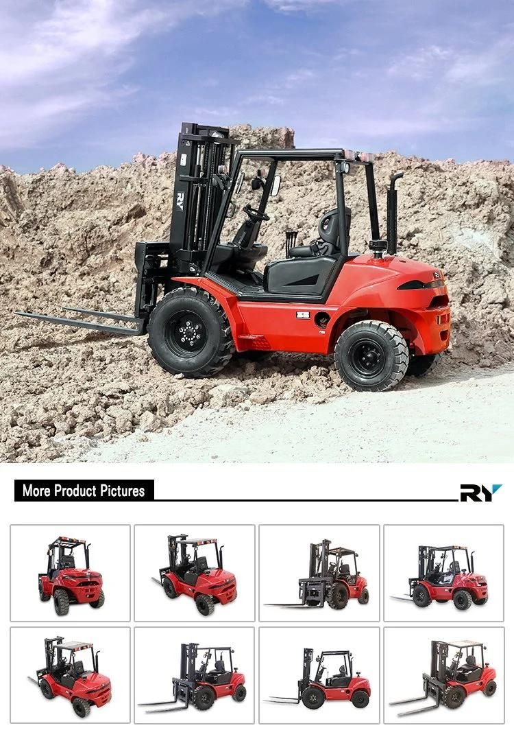 High Quality 3.0 Ton Rough Terrain Diesel Forklift Truck