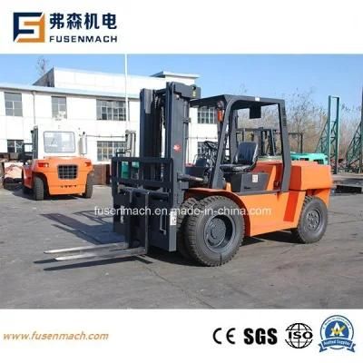 7tons Diesel Forklift Isuzu Engine, Okamura Transmission, 2-Stage 5m Mast