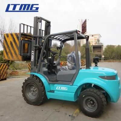 2.5ton3 Ton3.5ton 4WD Diesel Forklift Rough Terrain Forklift Truck with Euroiii Engine