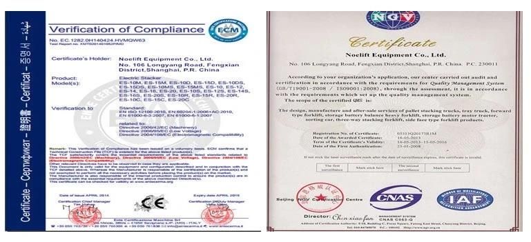 Ce Certificate Best Sale Stacker Truck Used for Brick Industry