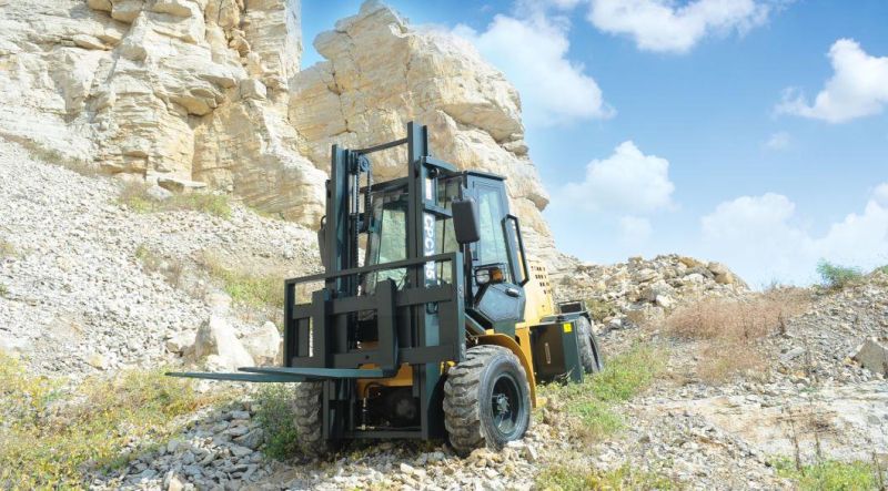 Vift Brand Cpcy Series 4WD 3.5 Ton 5 Ton 7 Ton 10 Ton Rough Terrain Diesel Forklift