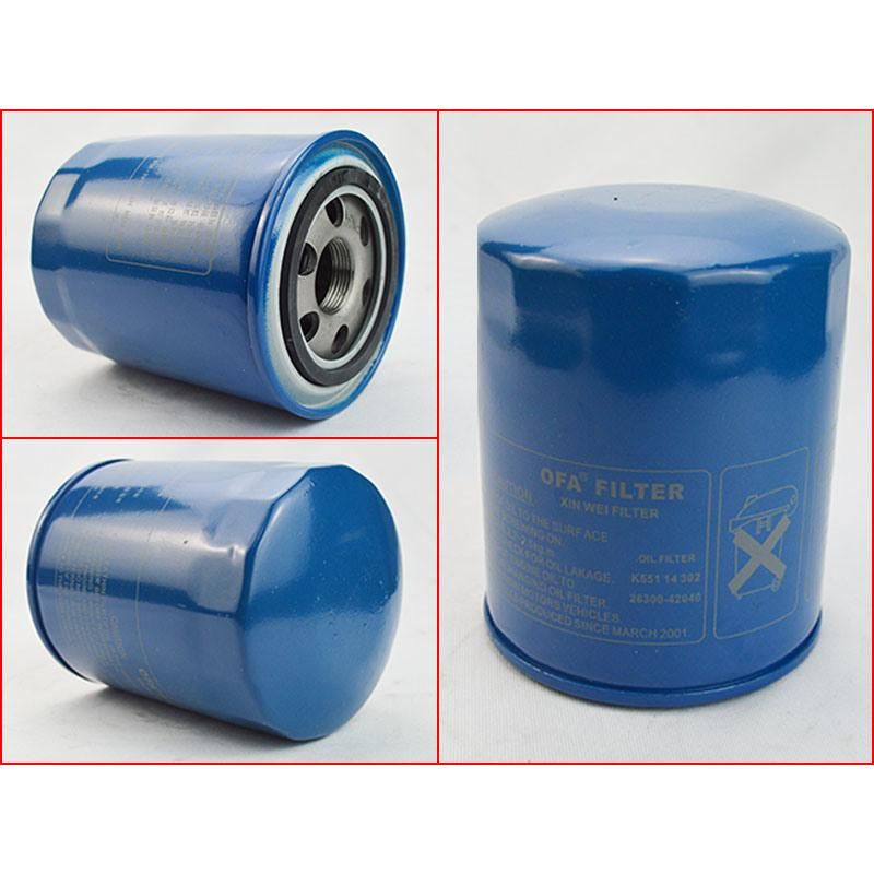 Forklift Parts Oil Filter for D4bb/ 2-3t, with 26300-42040