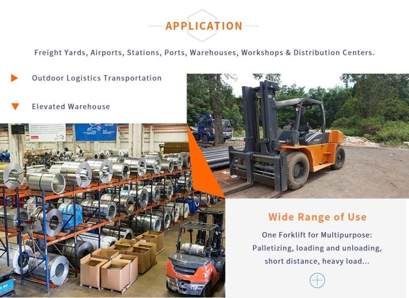 Full-Free Lift Mast Diesel Forklift 2ton for Fort with Good Stability