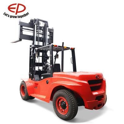 Ep Max-8 Series Big Capacity 10 Ton Four-Wheel Counterbalanced Diesel Forklift