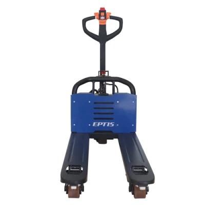 OEM Factory 1.5ton 1500kg Lithium Battery Walkie Pedestrian Mini Economical Full Electric Pallet Jack for Warehouse