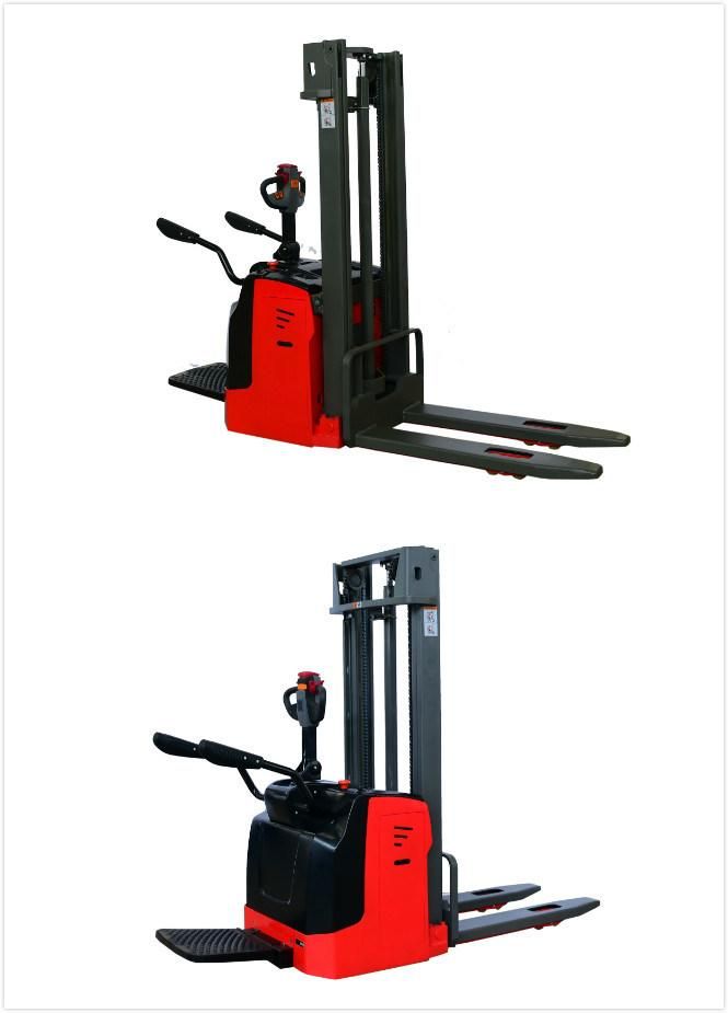 Electric Straddle Stacker 2000kg with Paper Roll Clamps