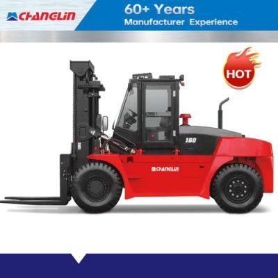 16tons Heavy Duty Counterbalanced Forklift Truck Diesel Engine Changlin Brand