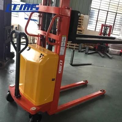 500kg 1000kg Flexible Semi-Electrical Pallet Forklifts 0.5t Semi Electric Stacker