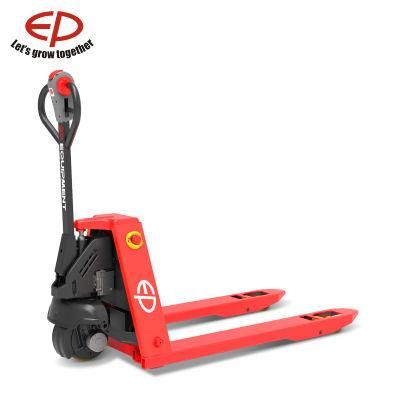 China Factory 1.5 Ton Lithium Battery Powered Full Electric Compact Pedestrian Pallet Truck Forklift Hand Pallet Truck Killer