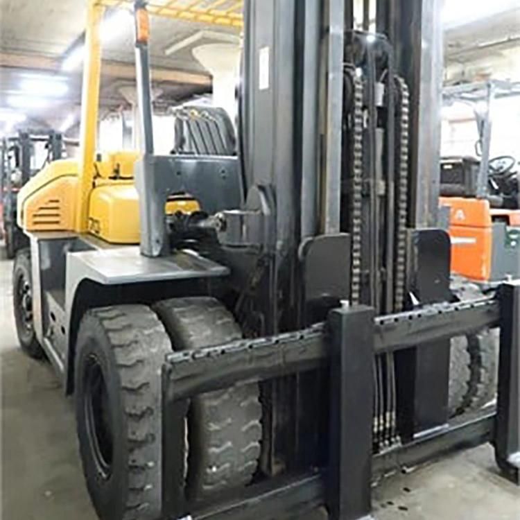 Used Japanese Tcm 7ton Forklift Good Performance Japanese Isuzu Engine Diesel Second Hand Forklift on Sale