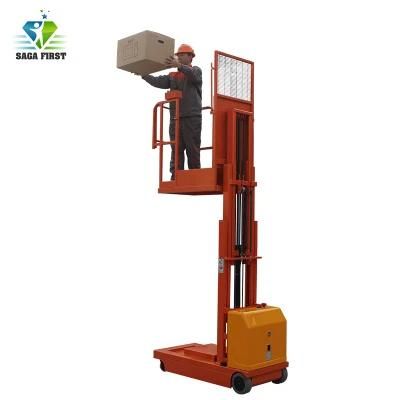 Low Profile Hydraulic Self Propelled Lift Platform Mobile Order Picker