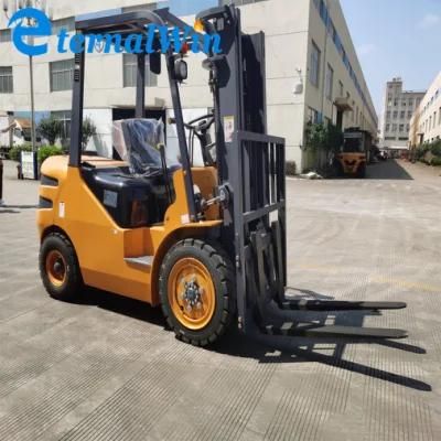 3 Ton 3000kg Triple Mast off-Road Diesel Rough Terrain Forklift 4X4 for Dock/Warehouse/Port