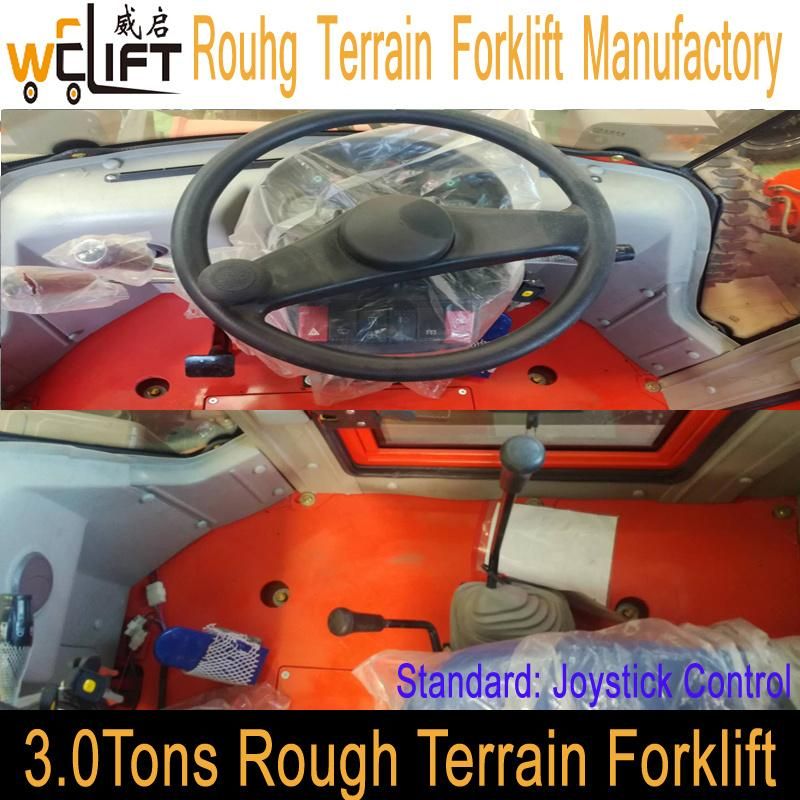 3ton All Rough Terrain Forklift White.