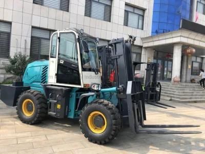 Diesel 2022 Huaya China Rough 4WD Terrain off Road Forklift