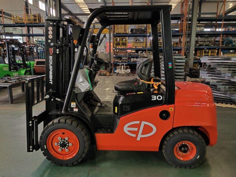 Ep New Chinese 3ton EPA Industrial Transmision All Terrain Wheel Small Diesel Mini Forklift
