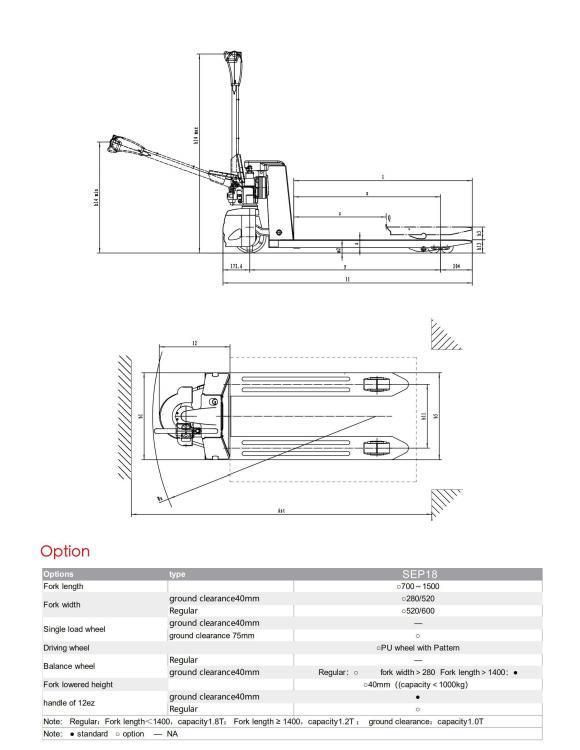Semi Electric Pallet Truck 1.8 T