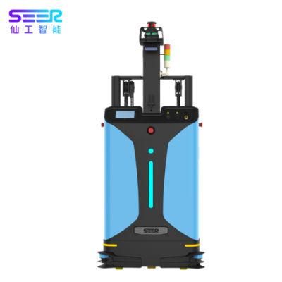 Electrical Automatic Stacker Forklift Agv Working 24 Hours by Optimizing Automatic Charging