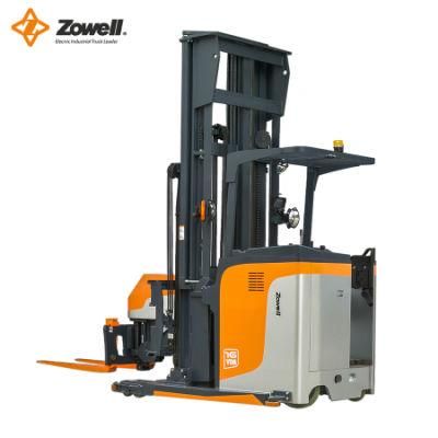 New 1 Year Zowell Wooden Pallet Three Way Electric Forklift