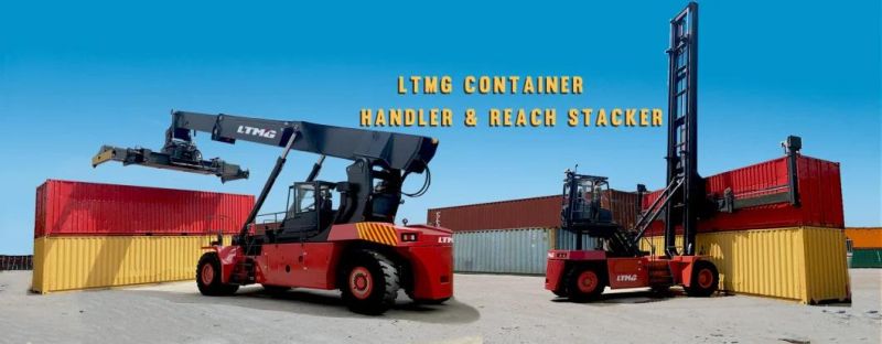Factory Price Ltmg 8 Ton 9 Ton Empty Container Handler Forklift at Wharf