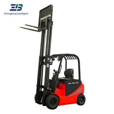 1.5 Ton 4 Wheel Electric Fork Lift for Warehousing with Automatic Maintenance Alarm