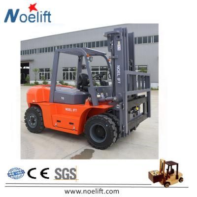 Forklift 7t Diesel Forklift with Triplex Mast 4.8m Lifting Height