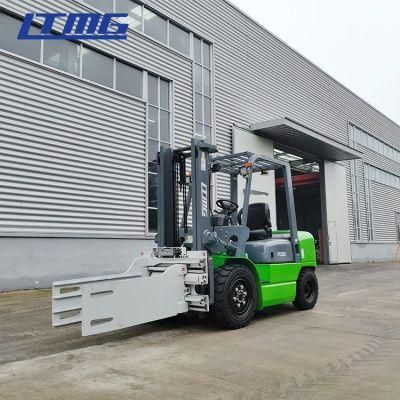 Ltmg 3 Ton Diesel Forklift with Bale Clamp Attachment and Side Shifting